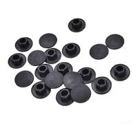 Lot de 20 bouchons à vis hexagonaux, boulons et écrous à tête hexagonale, fixations de protection M5-14 en nylon étanche à la poussière Noir (M10)