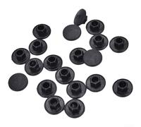 Lot de 20 bouchons à vis hexagonaux, boulons et écrous à tête hexagonale, fixations de protection M5-14 en nylon étanche à la poussière Noir (M8)
