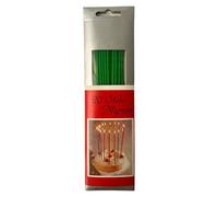 Lot de 20 bougies d'anniversaire tige mignonne - vert - Cereria Di Giorgio