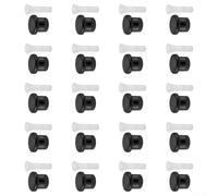 Lot de 20 buses d'arrêt pour Hunter Pro Spray PS Ultra - Contrôle efficace de l'eau avec mécanisme de fermeture - Raccord d'arrosage en plastique - Noir - Ensemble de 20 couvercles et filtres