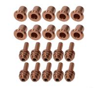 Lot de 20 buses de coupe plasma 176656 et électrodes 176655 pour Miller pour spectre 375 pour brûleur xtreme ICE-25C/ICE-27C/ICE-27T pour pièces de rechange