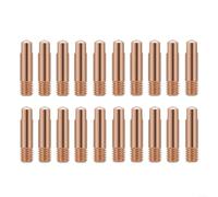 Lot de 20 buses de soudure en cuivre M6 x 24 mm pour brûleur de soudure MB15AK MIG/MAG, buse résistante à la chaleur avec ouverture de 0,6/0,8/0,9/1,0/1,2 mm (0,6 mm)
