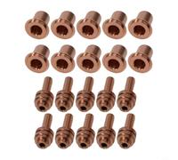 Lot de 20 buses plasma et électrodes 176656 176655 pour Miller pour spectre 375 pour brûleur xtreme ICE-27C ICE-25C pour pièces de rechange pour travail du métal Accessoires de coupe WSP-20027 WSP
