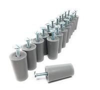 Lot de 20 butées de blocage pour volet roulant Gris 40 mm