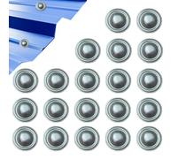Lot de 20 cache-vis pour toits, imperméables, antirouille, capuchons de vis pour toits en métal, pour camping-car, revêtement, patio, garage, propriétaire, maison, professionnels, amateurs