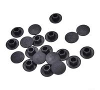 Lot de 20 caches de tête hexagonale M5-14 en plastique noir pour une utilisation polyvalente pour projets de machines, protection contre la poussière (pour m10)