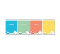 Lot de 20 Cahier Ecriture Classique piqué 17x22, 32p./16 feuilles 90g/m², Séyès 2,5mm, coloris assortis (4)
