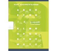Lot de 20 Cahier TP Maternelle Ligne 8000 17x22, 32p./16 feuilles 90 g/m² piquées, couv. vernis UV, DL 4mm IV / uni