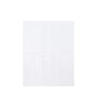 Lot de 20 carreaux rectangulaires adhésifs blancs, 29 x 23 x 0,08 cm | Bords superposés, découpables, installation rapide, surface brillante, utilisation en intérieur, entretien facile