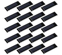 Lot de 20 cellules solaires en silicone polycristallin 0,5 V 160 mA avec revêtement en résine époxy pour projets de récolte d'énergie basse tension
