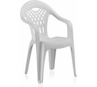 Pegane Lot de chaises de jardin empilables - Blanc