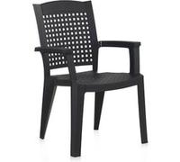 Lot de 20 chaise pegane en resine empilable non pliable H. 87 cm exterieur gris Gris G