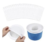 Lot de 20 Chaussette Skimmer Piscine,Chaussettes Filtre Piscine Pool Prefiltre Skimmer de Surface Intex,Nettoyage et Accessoires pour Filet Piscine,Balle Filtrante Floculant Panier Net Skim Flottant