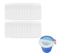 Lot de 20 Chaussettes pour Skimmer Piscine - Filtre Skimmer Piscine, Préfiltre Skimmer, Filet Skimmer Piscine, Chaussette Skimmer de Surface, Accessoires de Nettoyage pour une Eau Claire et Propre