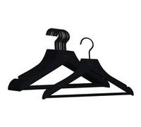 Lot de 20 cintres 32 cm pour vêtements enfant premium avec crochet pivotant à 360° - Noir - Vivezen Noir G
