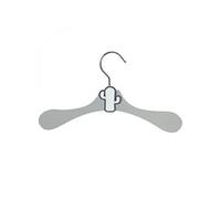 Lot de 20 cintres en bois 28 cm pour bébé, enfant avec crochet pivotant - Cintre gris et cactus blanc -