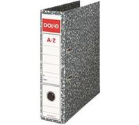 LOT de 20 Classeurs marbrés - Carton doublé de papier imprimé - Coins métalliques - Qualité maximale Ollao, Rado et Levier - Couleur Gris
