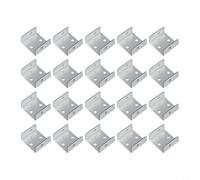 Lot de 20 clips de panneau de clôture galvanisés pour poteaux en bois et treillis 32 mm 50 mm Connecteurs en acier zinc pour empêcher le mouvement du panneau et la stabilité (32)