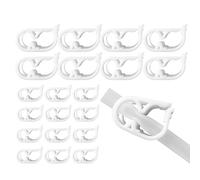 Lot de 20 colliers de serrage flexibles POM | Clip d'anniversaire | Collier de fixation réglable en plastique pour tuyaux d'arrosage, de plomberie, de jardin, d'arrosage