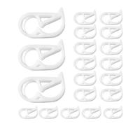 Lot de 20 colliers de serrage flexibles POM | Clip d'anniversaire | Collier de fixation réglable en plastique pour tuyaux d'arrosage, de plomberie, de jardin, d'arrosage