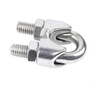 Lot de 20 colliers de serrage pour câble métallique M3 M5 en acier | Résistant à la rouille, design à étrier en U, pince de selle pour une pression uniforme, pour la marine, le rigging