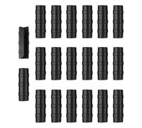 Lot de 20 colliers de serrage pour fixation de film de serre sur cadre, tuyaux, rangées, filets, tunnels, clips en plastique (25 mm)