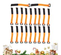 Lot de 20 colliers de serrage réglables pour couronnes de garde-corps de Noël, rampes, escaliers, clôtures, cheminées, maison, bureau et école