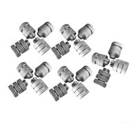 Lot de 20 connecteurs de fil de clôture en alliage d'aluminium à impulsion | Accessoires de clôture avec écrous de fixation périmétrique Systèmes d'alarme 1,9 x 1,8 cm