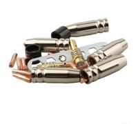 Lot de 20 consommables de soudage MIG 15AK pour embouts de contact Buses | 10 embouts de contact, 5 buses de gaz, 2 diffuseurs, 1 plaque, convient aux torches 15AK