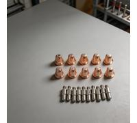 Lot de 20 consommables pour brûleur plasma S25K | Durée de vie prolongée de l'électrode, réduit les intervalles de changement, augmente l'efficacité en utilisation continue