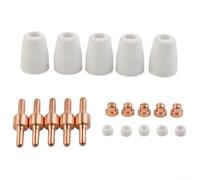 Lot de 20 consommables pour coupe-plasma CUT40/50, kit d'électrodes et buses compatible avec les brûleurs pt-31, L-TEC, JG-40 et WSD-LG40