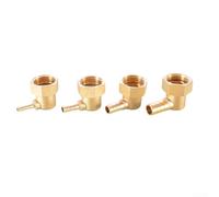 Lot de 20 coudes femelles NPT en laiton pour raccord Pex (30,5 cm x 8 mm) | Lot de 20, filetage femelle NPT de 1,3 cm, coude à 90 degrés, connexion à sertir, joint sans fuite