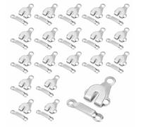 Lot de 20 crochets et barres de fixation pour pantalons et fermetures à œillets pour vêtements et couture