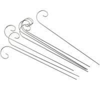 Lot de 20 crochets pour étiquettes de plantes de 20 cm - Marqueurs de jardin - Crochets déformés antirouille pour tiges de suspension pour pot de fleurs