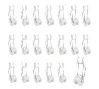 Lot de 20 Crochets pour Rouleau de Treillis à tomates avec Ficelle de 15 m, Crochets de Support pour Rouleau à tomates, Ficelle de 15 m, kit de palissage pour Serre, Concombre,