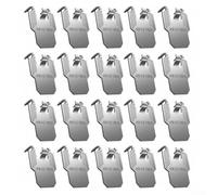 Lot de 20 crochets pour tableaux avec griffes pour cloison sèche, crochets en métal solides pour accrocher des cadres, des photos et des peintures murales, 40 lb Attache Cadre Crochets Muraux(argenté)