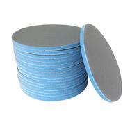 Lot de 20 disques de meulage en mousse 6in / 150 mm éponge bleue | Éponge flexible ronde de 150 mm pour poncer avant polissage de peinture de voiture, disque de ponçage en mousse pour pièces