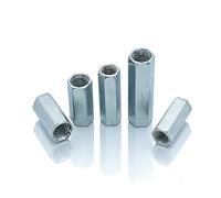 Lot de 20 écrous filetés M5 x 20 mm - En acier galvanisé - Écrous de connexion hexagonaux - Manchons filetés - Manchons d'écartement pour la maison, les appareils de bureau et autres machines