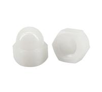 (Lot de 20) écrous hexagonaux M16 en nylon blanc fileté