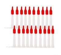 Lot de 20 embouts de buse de calfeutrage en silicone et vis rouge conçus pour refermer les cartouches et les bouchons de buse