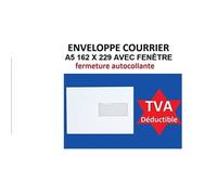 lot de 20 enveloppe courrier A5 avec fenêtre - C5 papier velin blanc 90g format 162 x 229 mm une enveloppe blanche avec fermeture