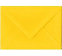 Lot de 20 enveloppes C5 Jaune doré C5 pour cartes de vœux A5 Invitation de mariage Artisanat 162 x 229 mm (Jaune doré [Rabat en V]