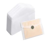 Lot de 20 Enveloppes Glassine Enveloppes en Vélin Translucides Enveloppe transparentes en papier cristal pour lettres Glassine Enveloppe de Mariage Enveloppee en Papier pour Carte de Voeux Carte
