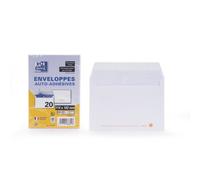 Lot de 20 EnveloPPes Oxford 114x162 auto adhesive precasee - blanc