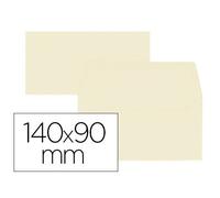 Lot de 20 enveloppes Oxford 90x140 gommee patte pointue de visite beige