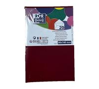 Lot de 20 enveloppes Oxford 90x140 gommee patte pointue de visite rouge