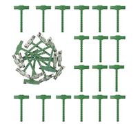 Lot de 20 épingles à nourrice en forme de T en plastique pour marié, petite broche de boutonnière pour fête de mariage, loisirs créatifs, 2,6 x 4,4 cm, vert