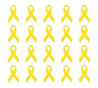 Lot de 20 épingles à ruban imprimées faciles à utiliser, pour collecte de fonds, en alliage, pour campagnes publiques, fins sociales