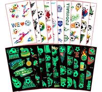 Lot de 20 feuilles de tatouages de football pour garçons, 4, 5, 6, 7, 8, 9, 10 ans, petits objets pour calendrier de l'Avent, cadeaux de Saint-Nicolas, cadeaux de lutin