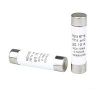 Lot de 20 fusibles photovoltaïques solaires 10 x 38 mm avec coque en céramique en alliage métallique pour protection de l'alimentation CC, 1 32 A 500 V évalué pour équipements électriques et systèmes